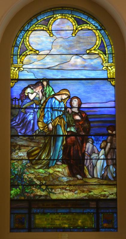 Rengier Memorial Window:  Return from the the Cross
