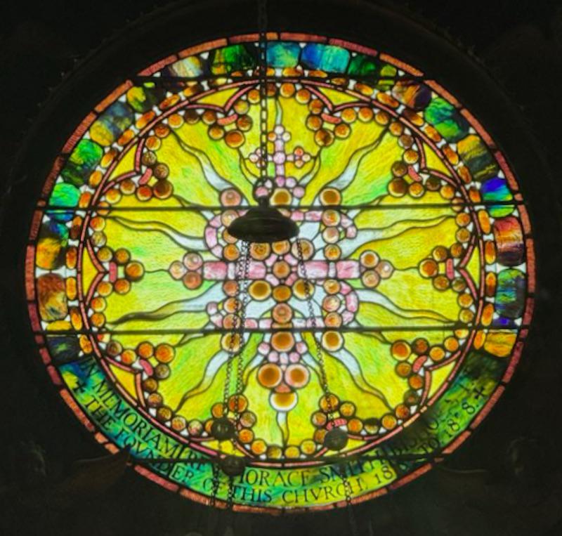 Bishop Memorial Window:  emblematic