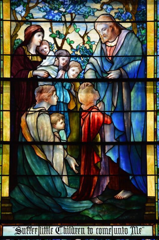 Merrill Memorial Window:  Christ Blessing Children
