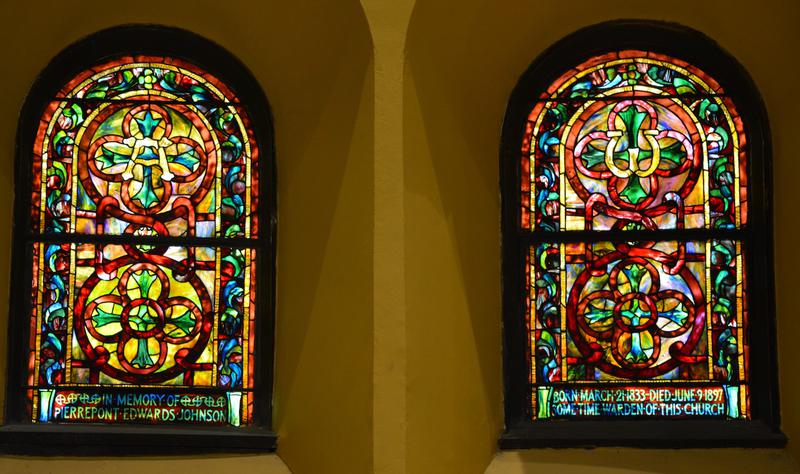 Johnson Memorial Window:  symbolic windows