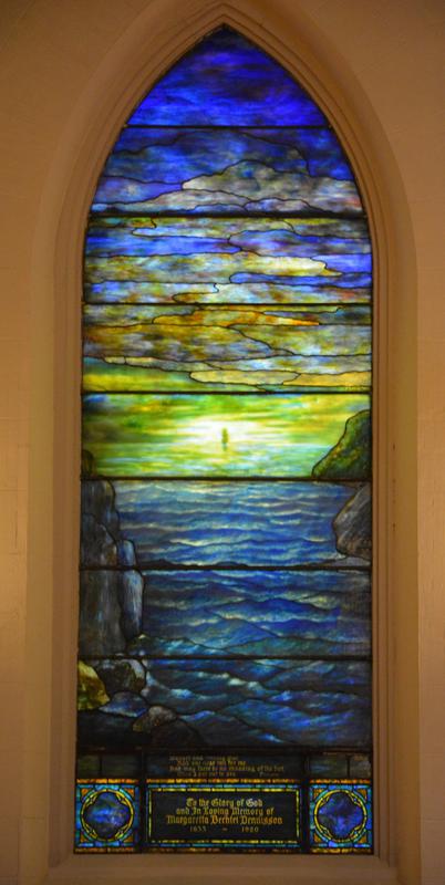 Dennisson Memorial Window:  Crossing the Bar