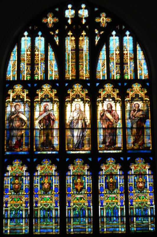 Reid Memorial Window:  Christ and the Four Evangelists