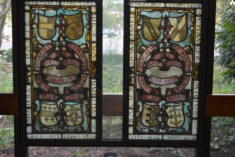 Morrisson Memorial Window:  Gutenberg and the Early Printers