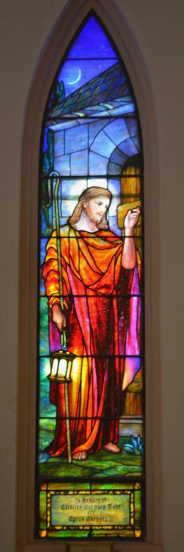 Garnsey Memorial Window:  The Savior Knocking at the Door