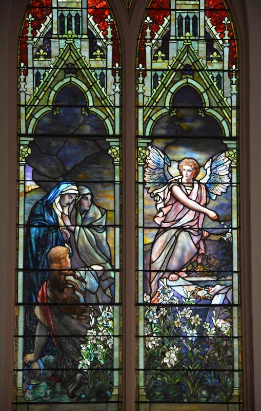 Morris Memorial Window:  Three Marys at Tomb