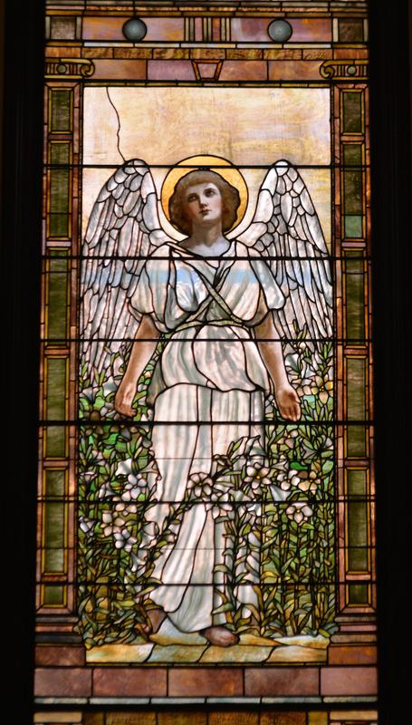Homes Memorial Window:  Angel of Resurrection