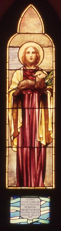 Mealey Memorial Window:  St. Agnes