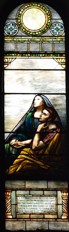 Whittingham Memorial Window:  St. Augustine and His Mother