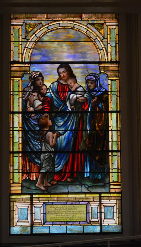 Anderson Memorial Window:  Christ Blessing Little Children