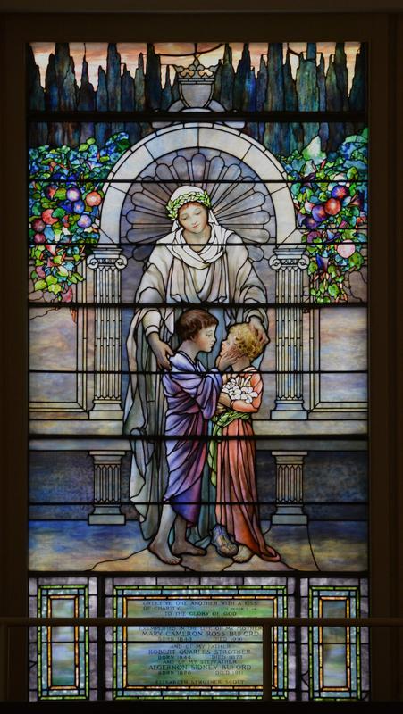 Buford and Strother Memorial Window:  Kiss of Charity