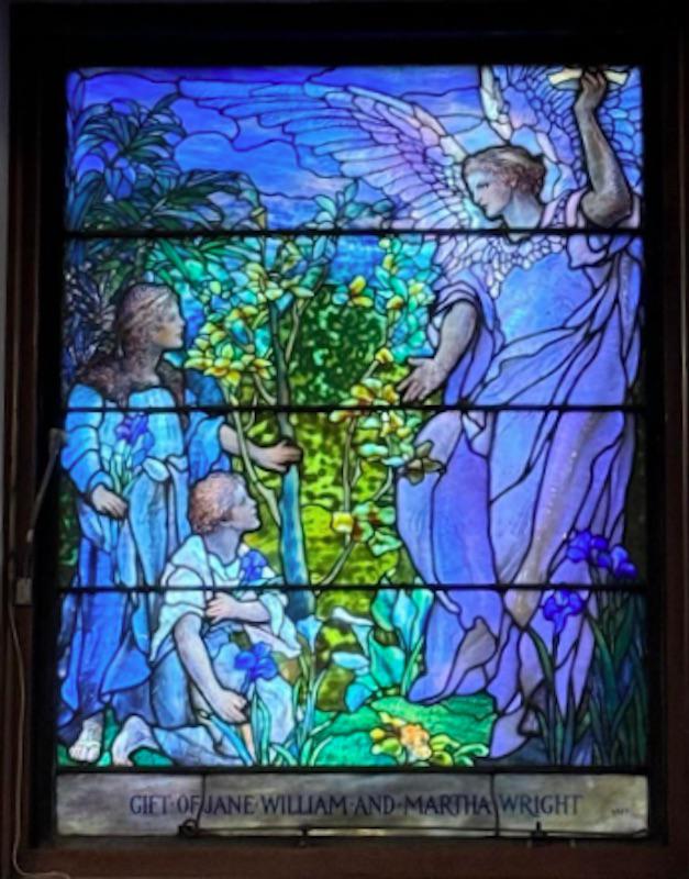 Wright Memorial Window:  The Guardian Angel