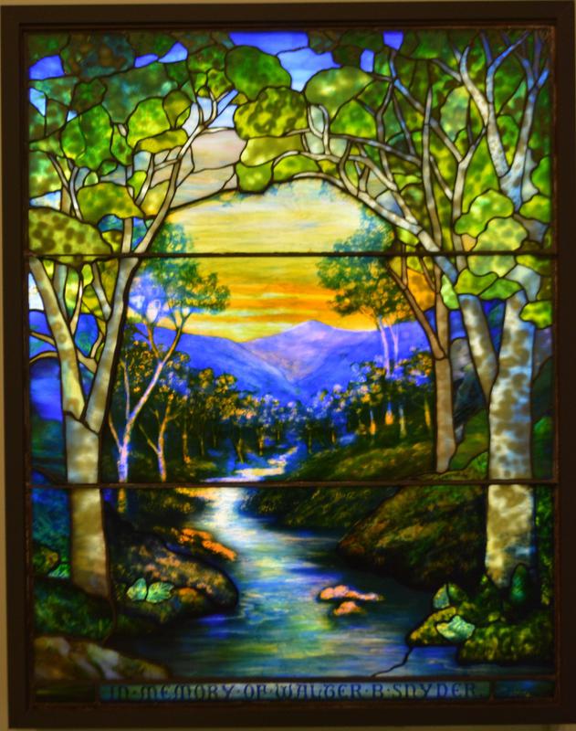 Snyder Memorial Window:  landscape with Mount Washington, New Hampshire