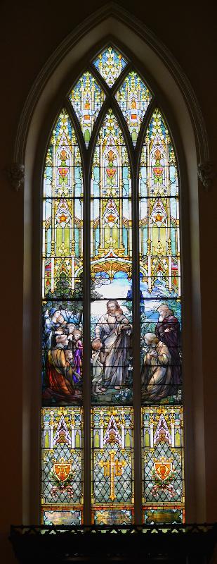 Brown Memorial Window:  Christ Blessing Children
