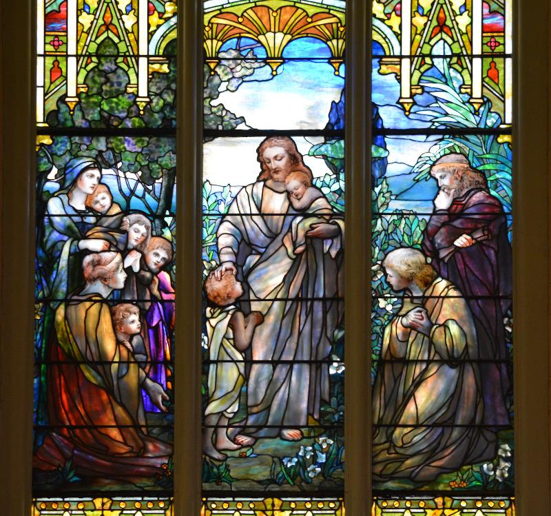 Brown Memorial Window:  Christ Blessing Children