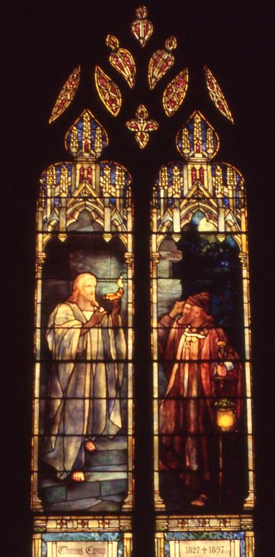 Shaw Memorial Window:  Christ and Nicodemus