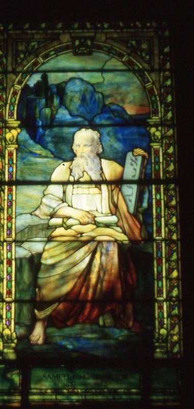 Hamilton Memorial Window:  Moses the Lawgiver