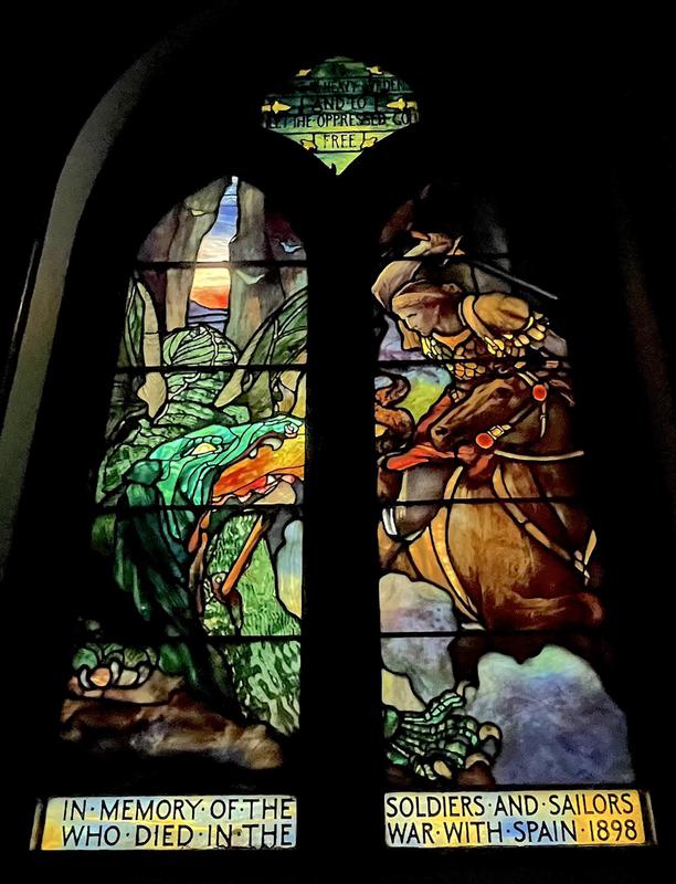 War Memorial Window:  St. George and the Dragon