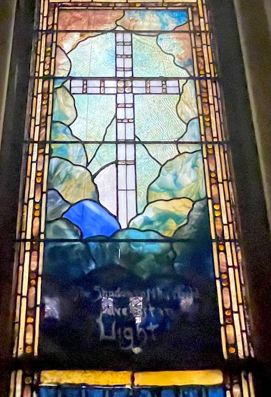 Corning Memorial Window:  The Light of the Cross