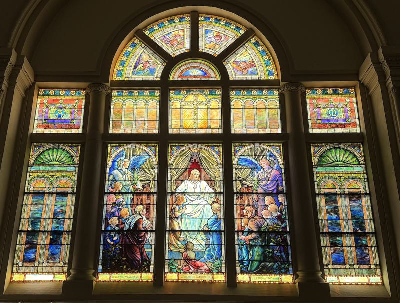 Goodspeed Memorial Window:  Christ Blessing Little Children