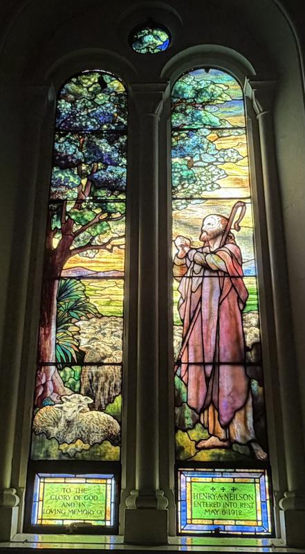 Neilson Memorial Window:  The Prayer of the Good Shepherd