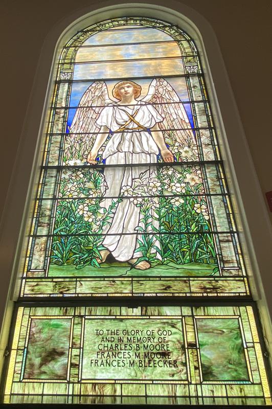 Moore-Bleecker Memorial Window:  Angel of the Resurrection