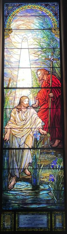 Chapman Memorial Window:  Baptism of Christ