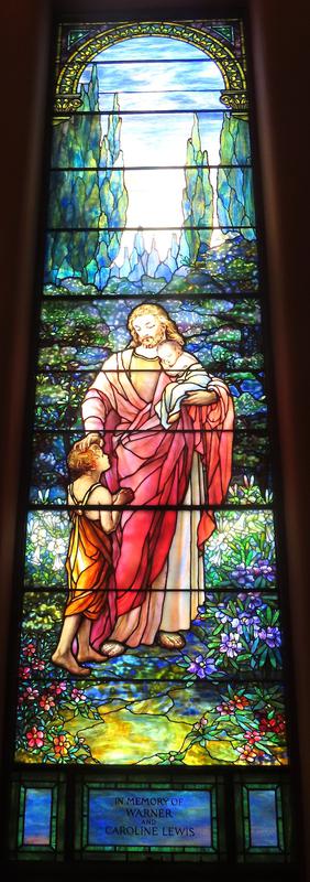 Lewis Memorial Window:  Christ and the Children