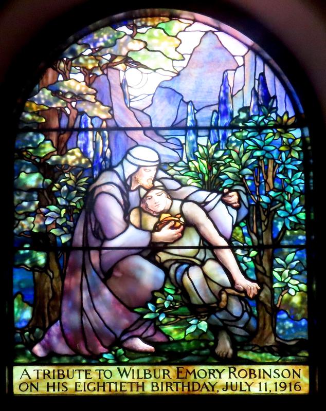 Robinson Memorial Window:  Parable of the Good Samaritan