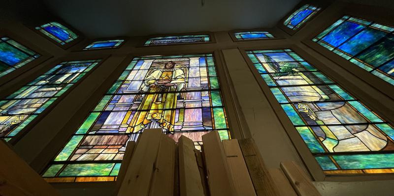 Gunnison Memorial Window:  The Spirit of Education