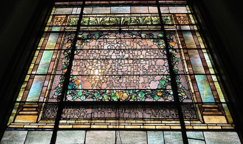 Hicks and Peck Memorial Window:  Guardian Angel