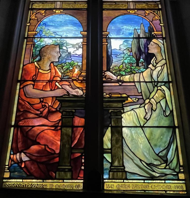 Chapman Memorial Window:  St. Augustine and St. Monica