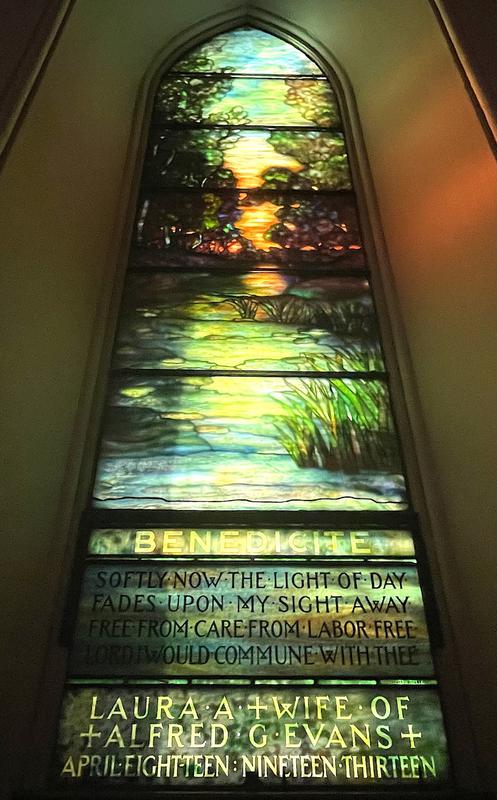 Evans Memorial Window:  Benedicité