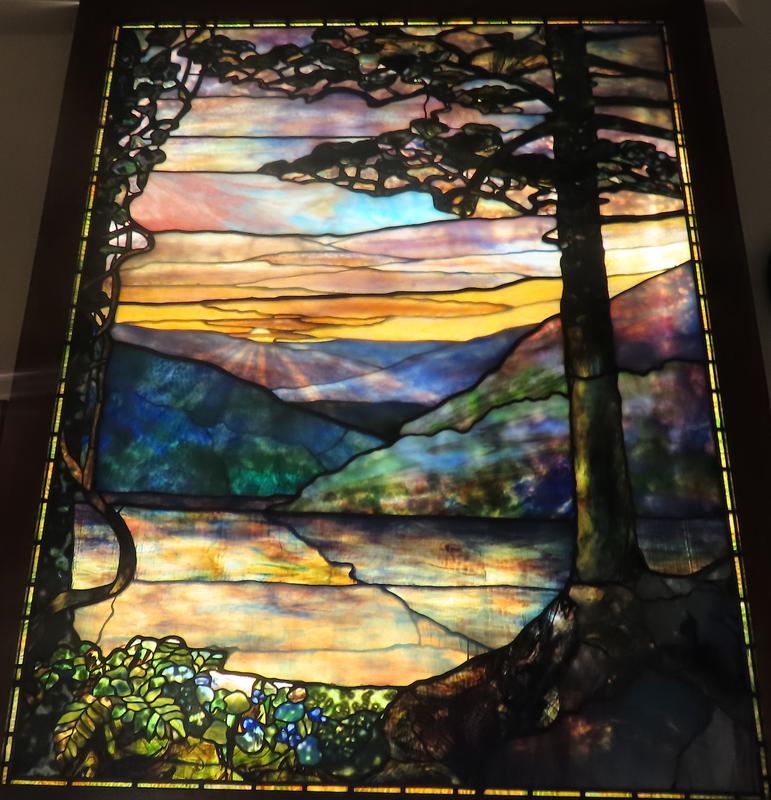 landscape with sunset
