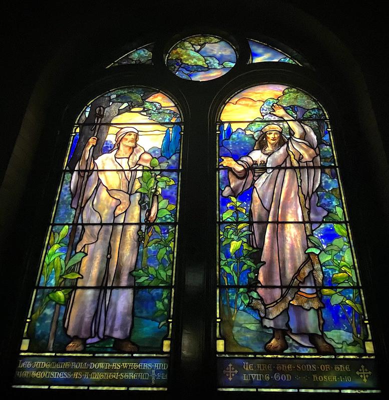 Harper Memorial Window:  Amos and Hosiah