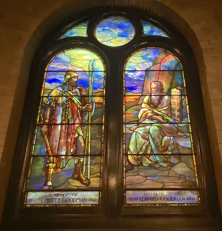 Goodman Memorial Window:  Joshua and Moses