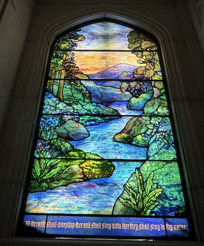 Zimmerman Memorial Window:  landscape