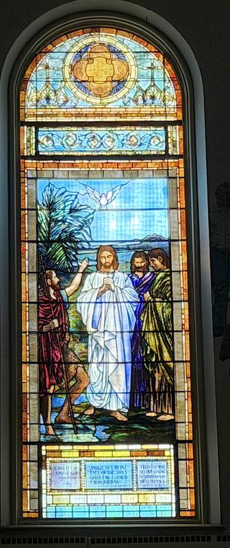Gregg Memorial Window:  Baptism of Christ