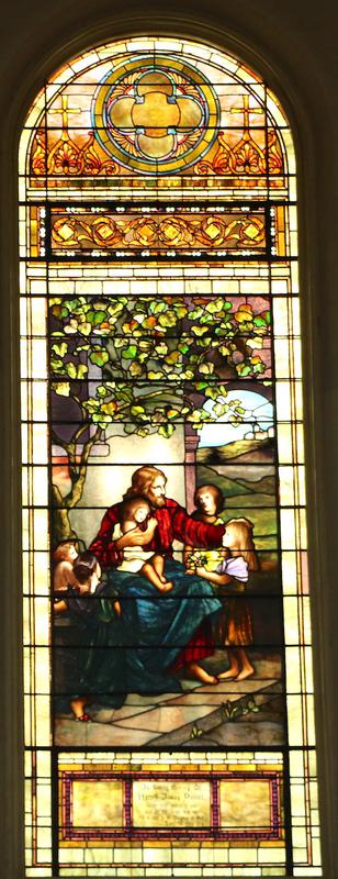 Palmer Memorial Window:  Christ Blessing Little Children