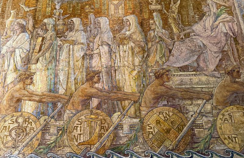 Wade Memorial Mosaic:  River of Life