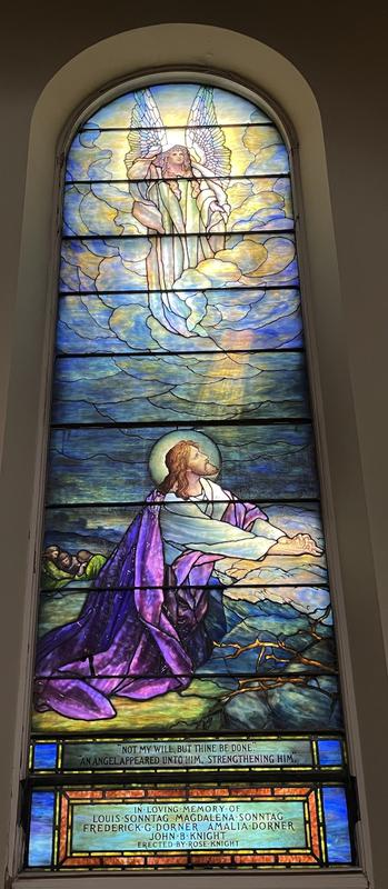 Sonntag, Dorner and Knight Memorial Window:  Christ in the Garden of Gethsemane