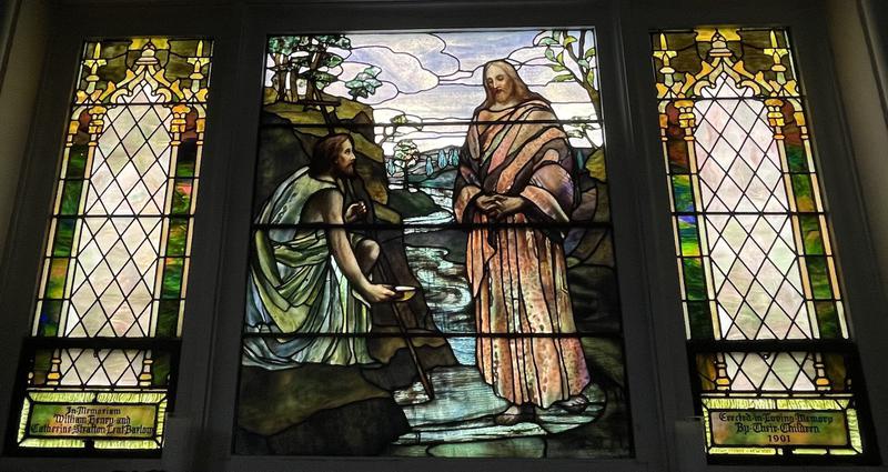 Barlow Memorial Window:  The Baptism