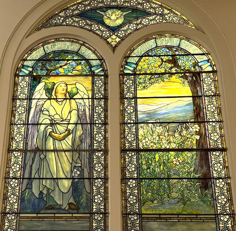 Cotton Memorial Window:  The Resurrection Angel