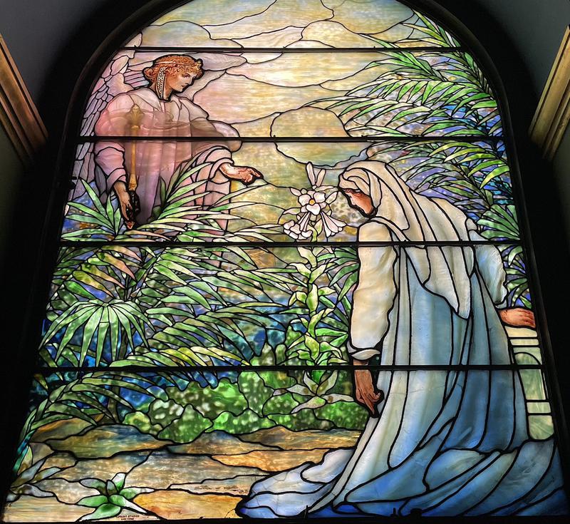 Roome Memorial Window:  Annunciation to Mary