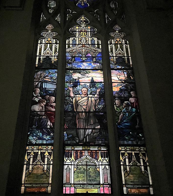 Krotel Memorial Window:  St. Paul Preaching at Athens