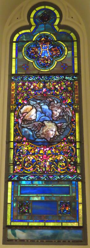 Smithers Memorial Window:  And in the morn those Angel faces smile