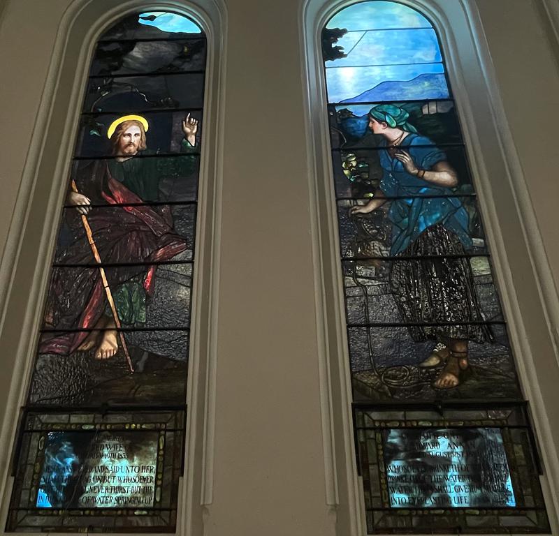 Annan Memorial Window:  Christ and the Woman of Samaria