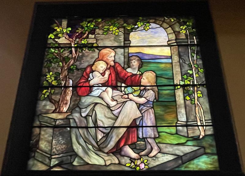 Greenwood Memorial Window:  Christ Blessing Little Children