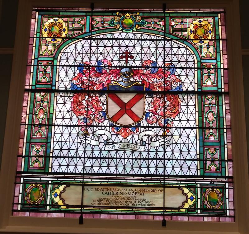 Moffat Memorial Window:  ornamental window