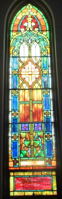 Hedges Memorial Window:  ornamental
