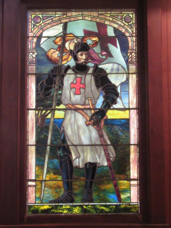Loring Memorial Window:  The Christian Soldier